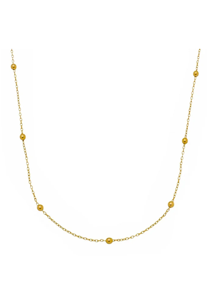 Choker corrente com bolinhas Delicate