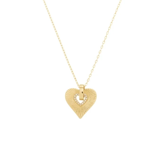 Colar Coração Cravejado Amoré