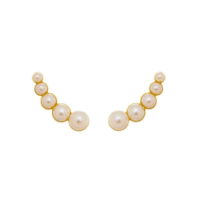 Brinco Ear Cuff de Pérolas Grace