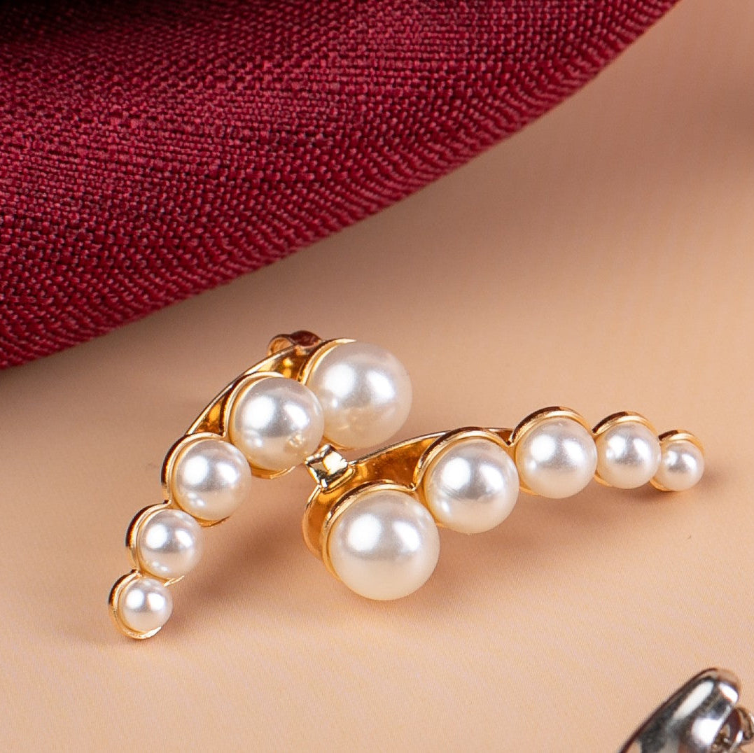 Brinco Ear Cuff de Pérolas Grace