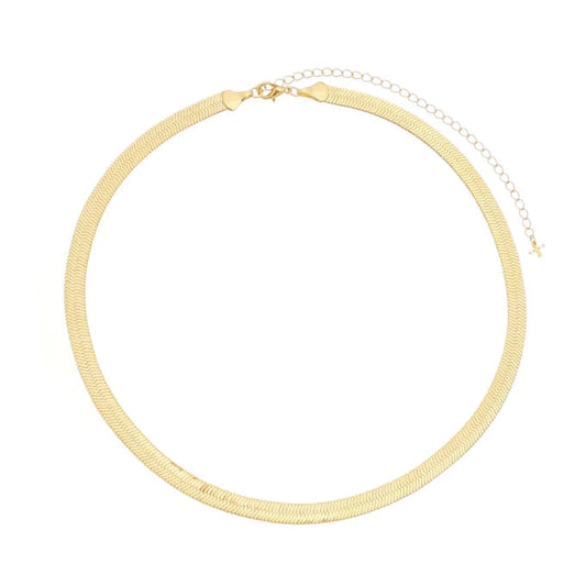 Colar Choker Fita Satin Luzzir com brilho acetinado e ponteiras douradas