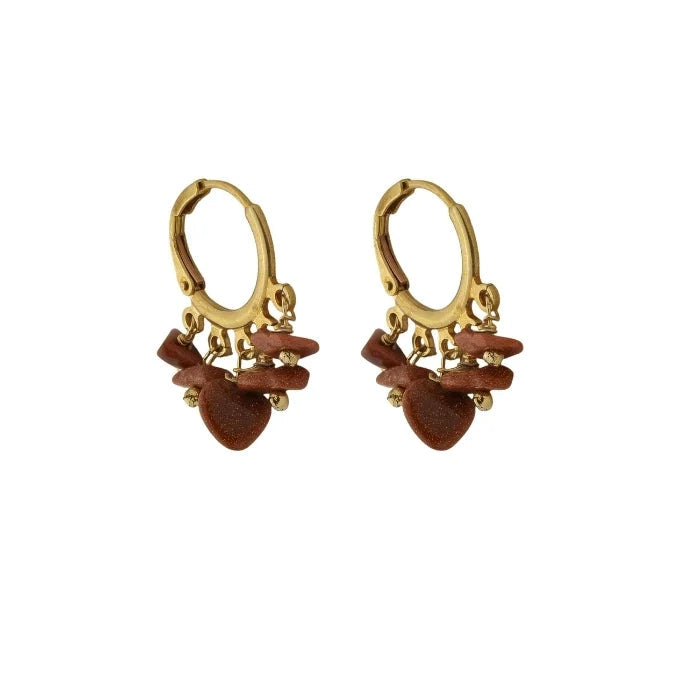 Brinco Argola Pedra do Sol