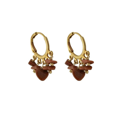 Brinco Argola Pedra do Sol