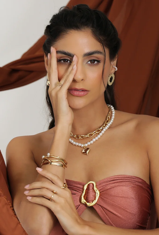 Choker pérolas Elegance
