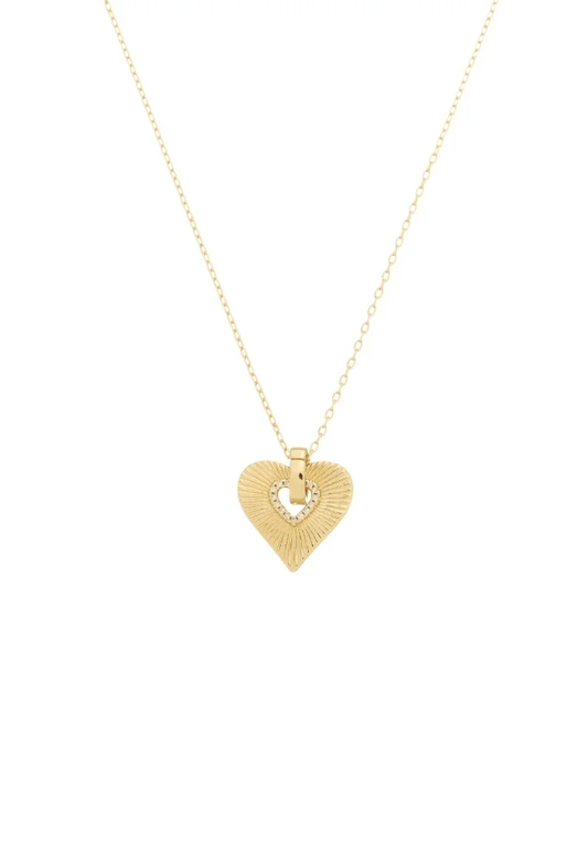 Colar Coração Cravejado Amoré